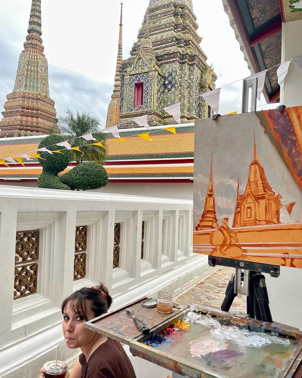 Painting at Wat Pho Temple