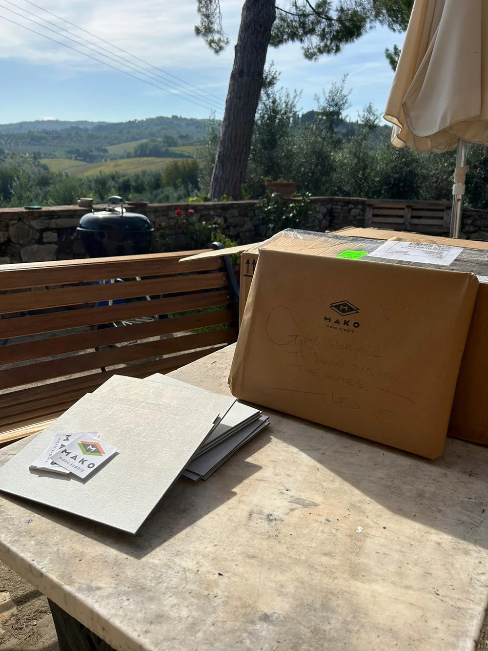 Mako Supply panels arrive at our place in Italy