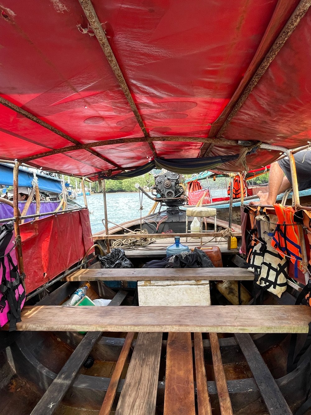 Long-tail boat: the principal means of tranportation to and from Railay