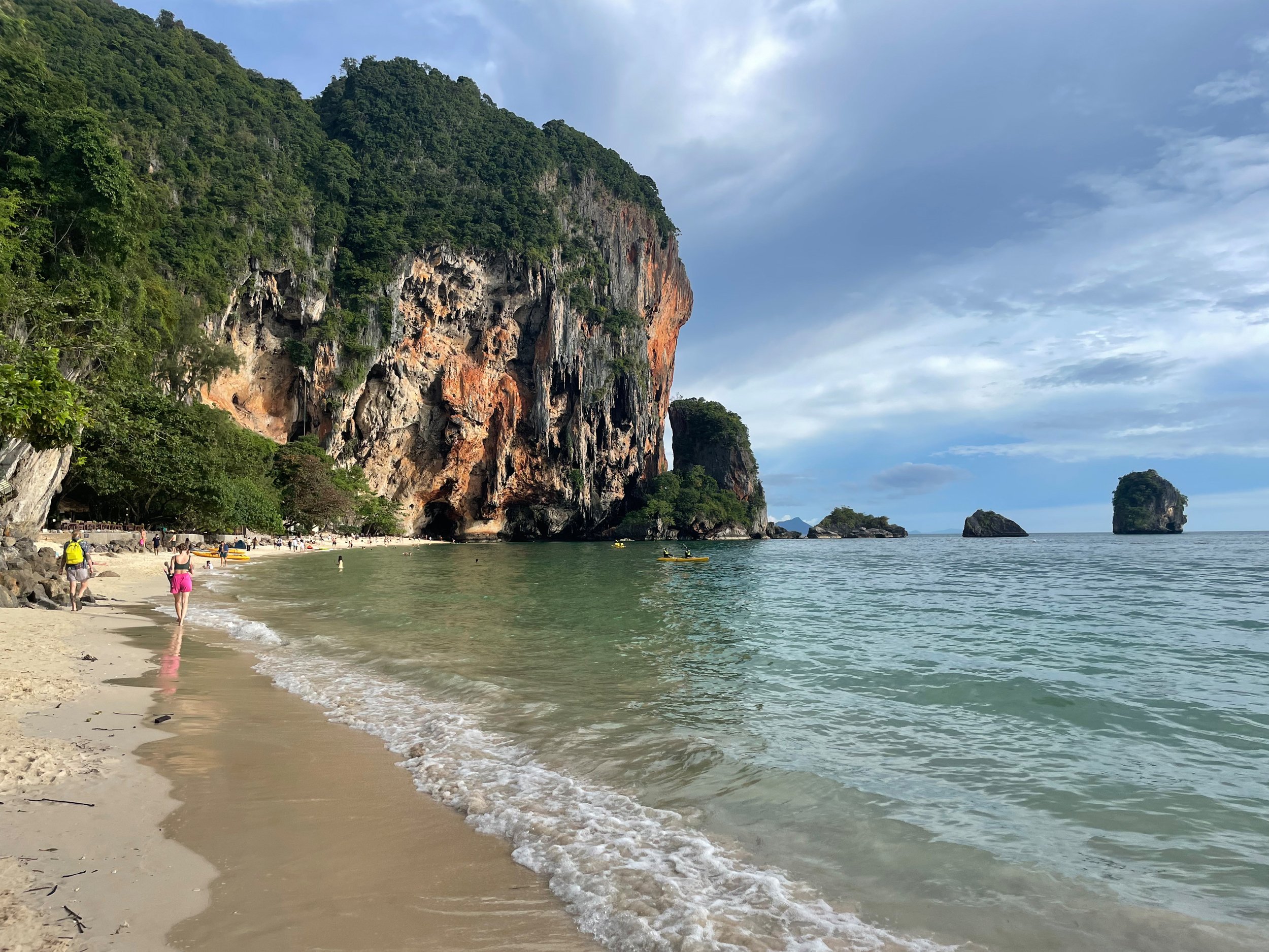 Scouting at nearby Phra Nang cave beach
