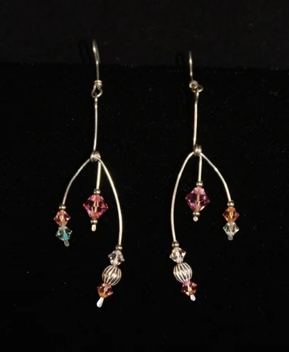 Swarovski and Sterling Silver Earrings