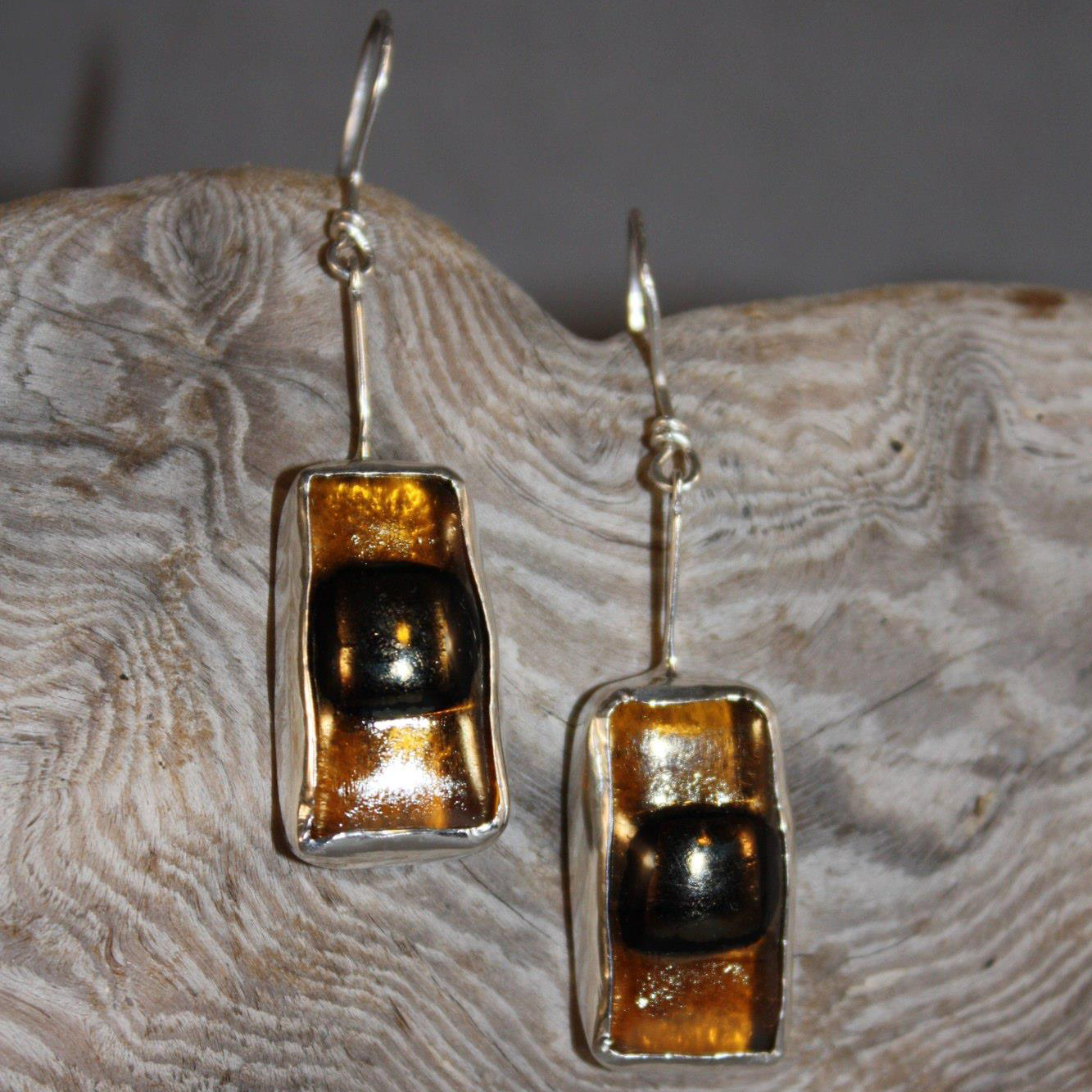 Golden Glass Squares