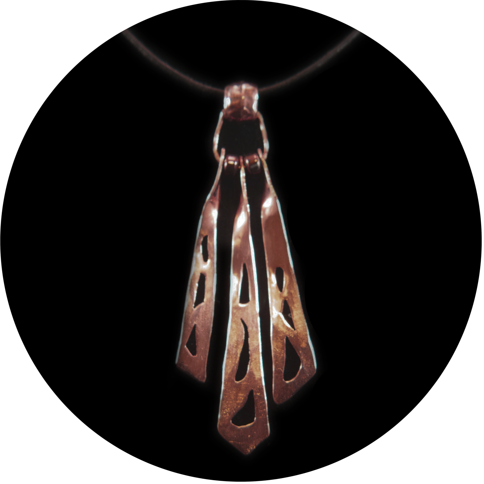 Copper Cutout Pendant