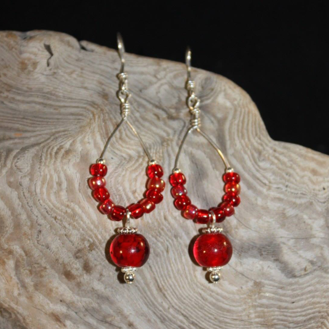 Glass Bead Earrings