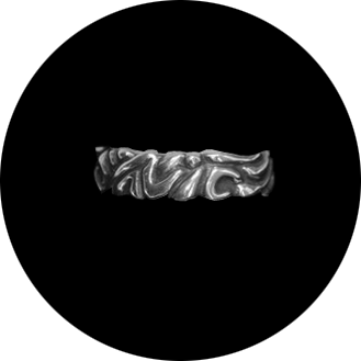 Abstract Silver Band - View 3