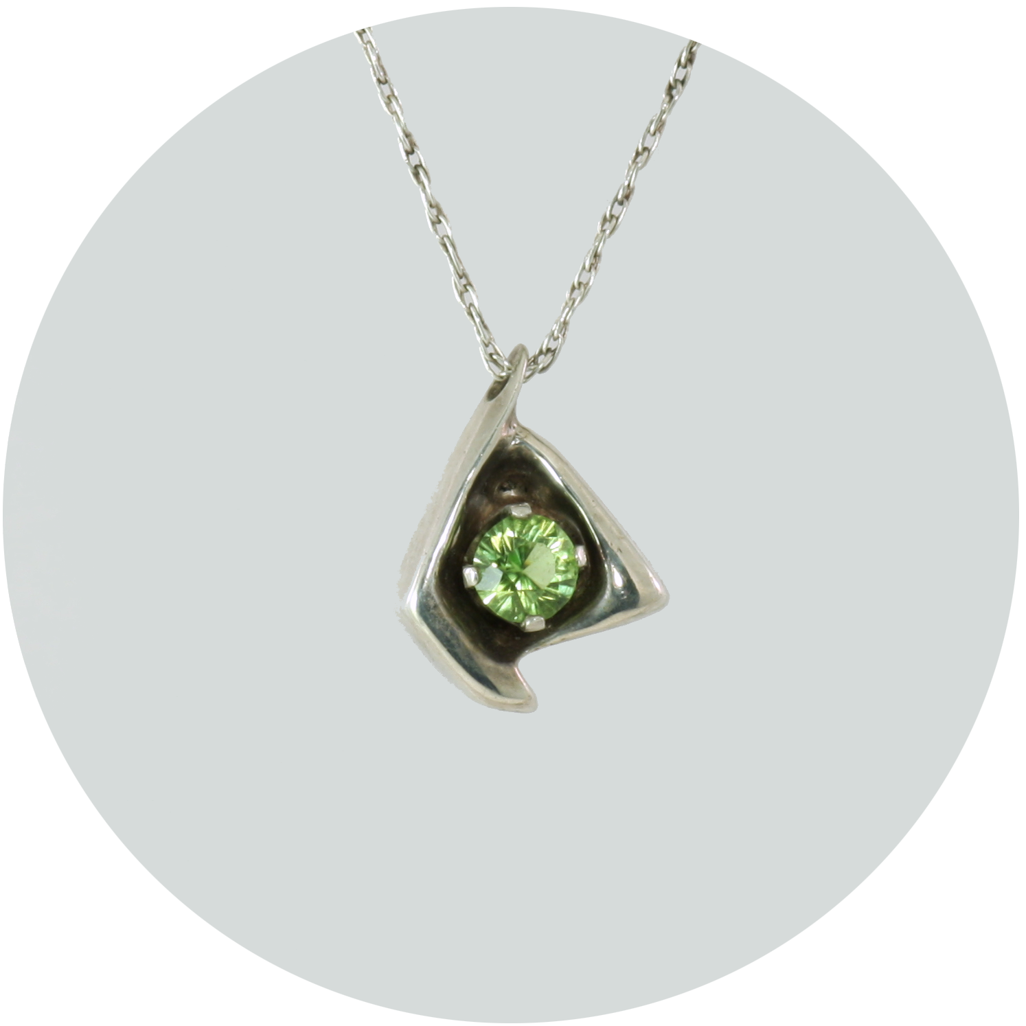 Peridot Drop Pendant