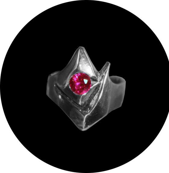 Ruby Monogram Ring