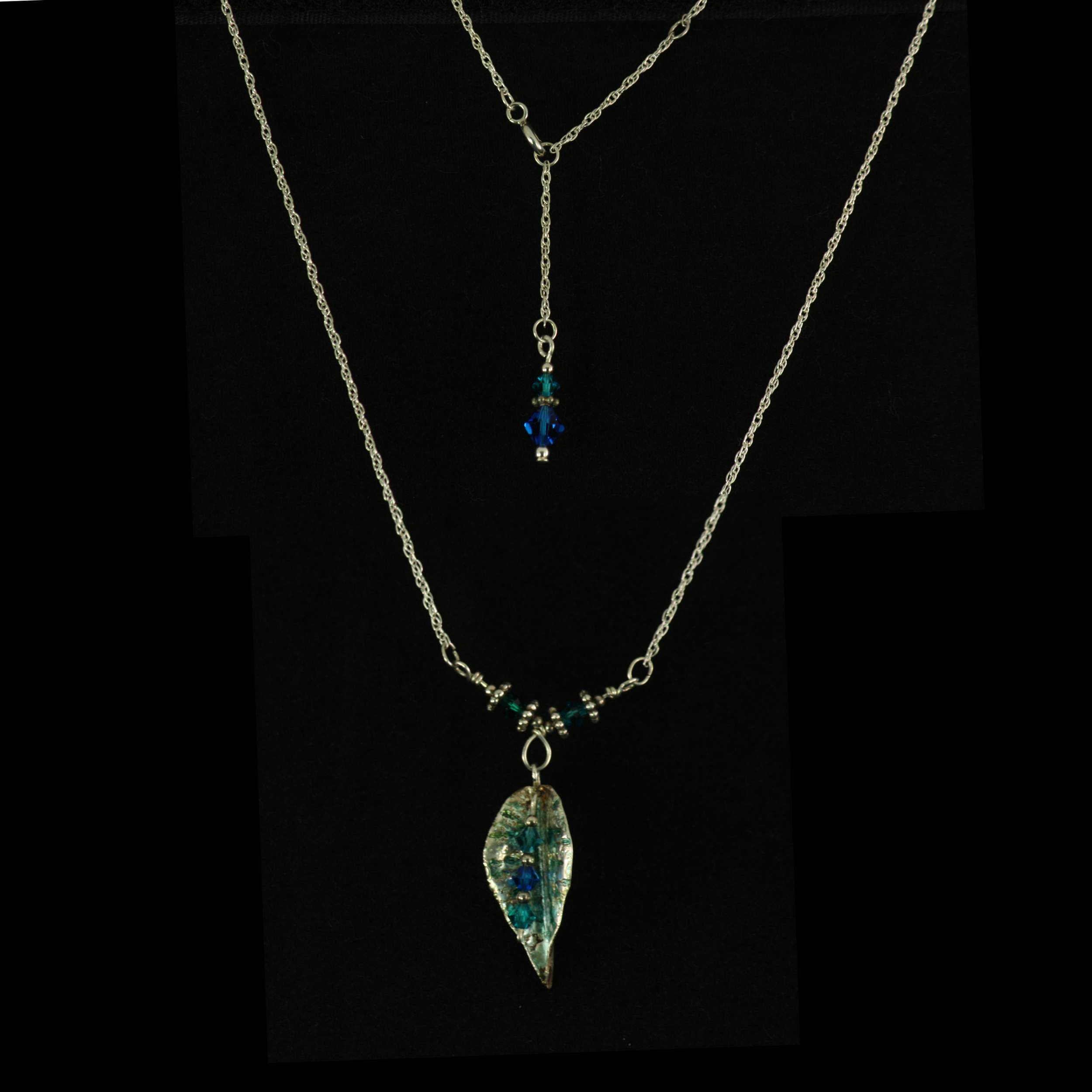 Green Enameled Leaf