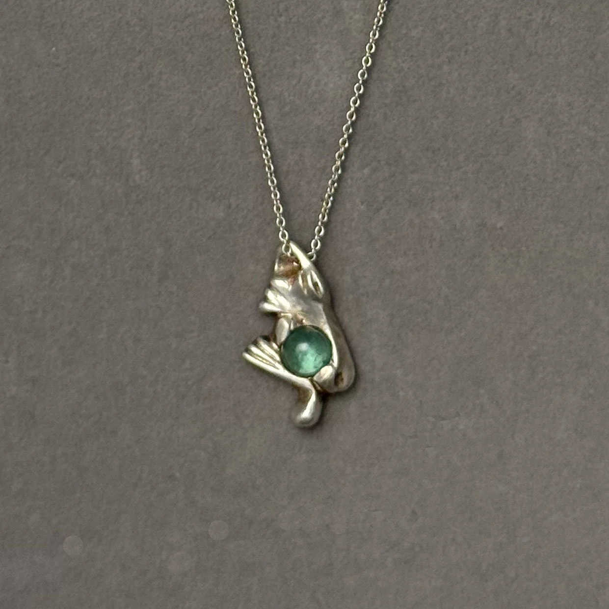 Abstract Tourmaline Pendant