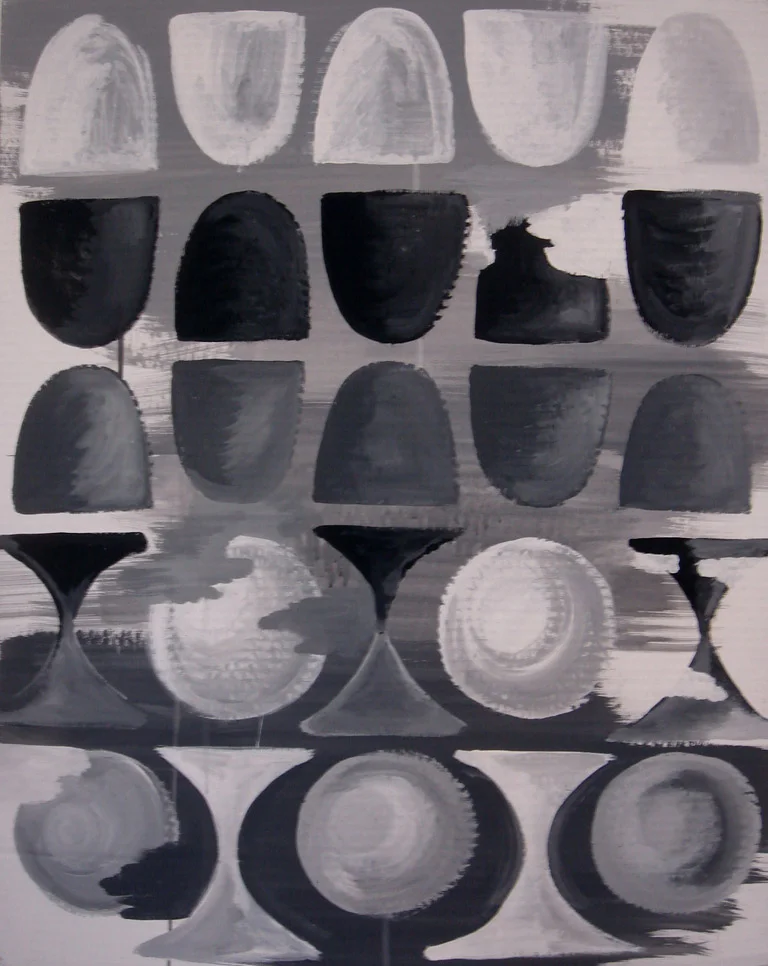 painting 1 B&W Three Part Project - Part III