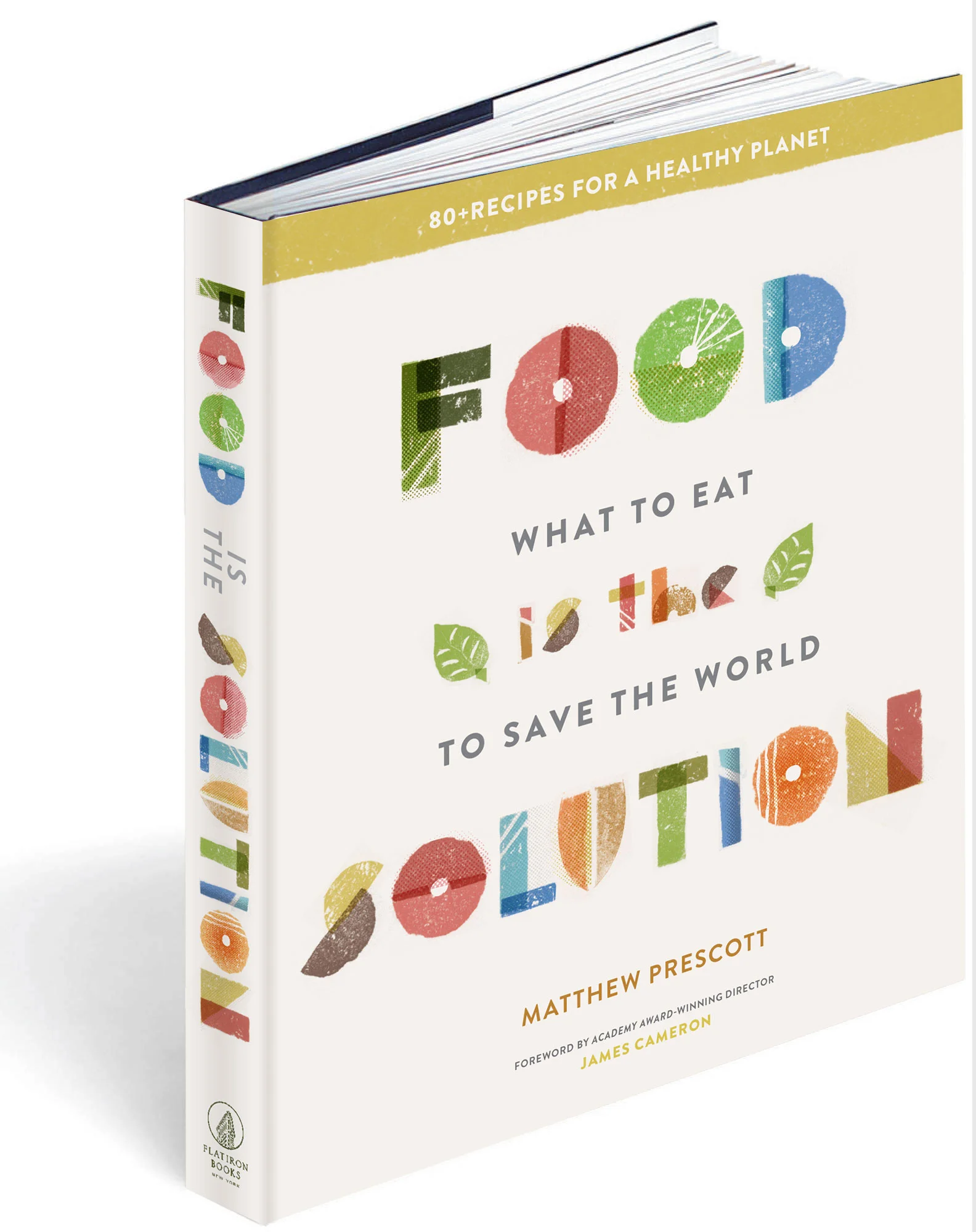 A cover design that ultimately wasn't chosen, but I thought making custom letter stamps out of food for Food is the Solution was pretty fun!