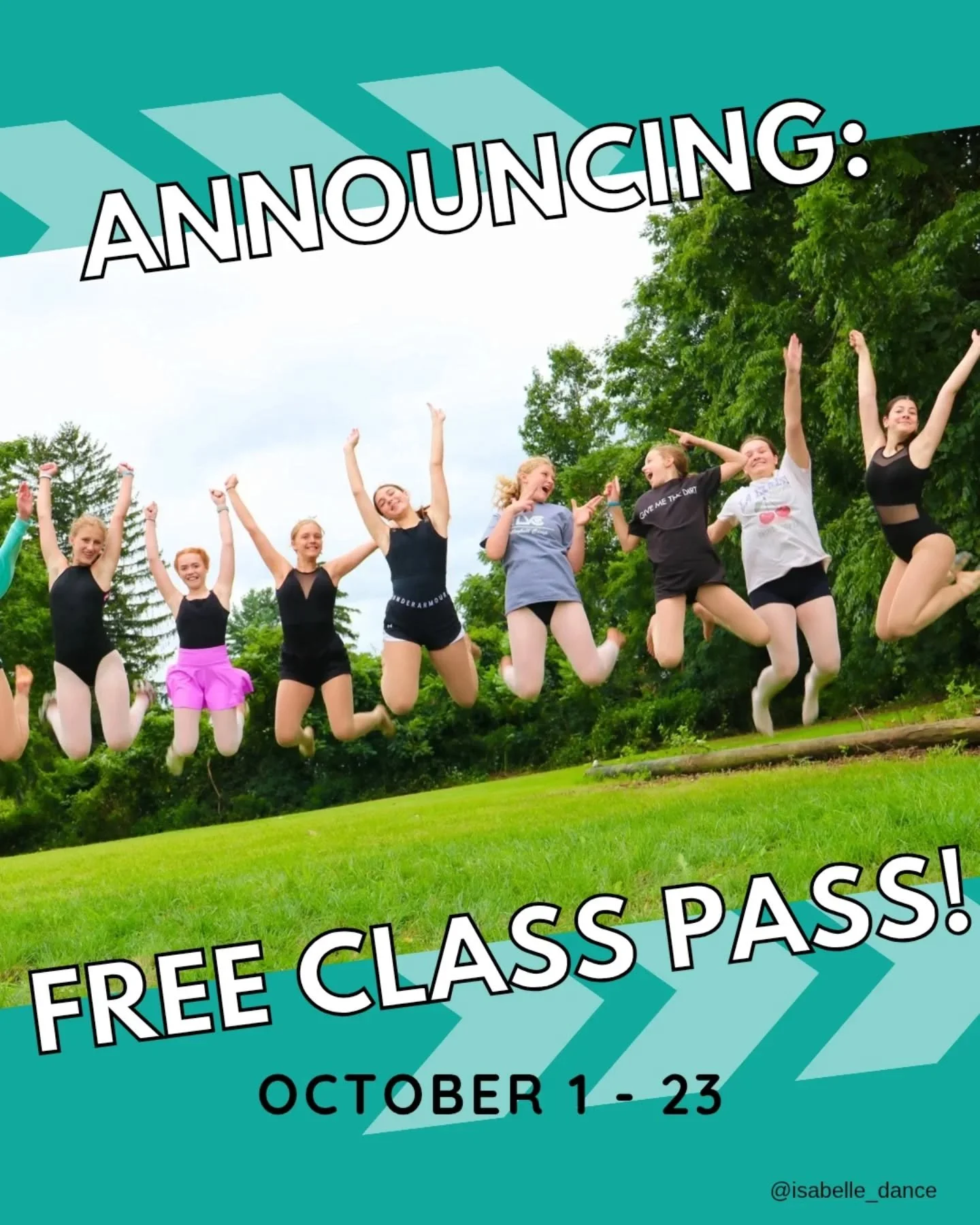 ✨ Try a dance class on us! ✨
Now through October 23, kids can grab a FREE Class Pass and see what ISD is all about 🩰💃🕺

✅ Choose a week to try a class
✅ No cost, no pressure
✅ Already love it? Register and keep dancing!
✅ Not the right fit? Try up