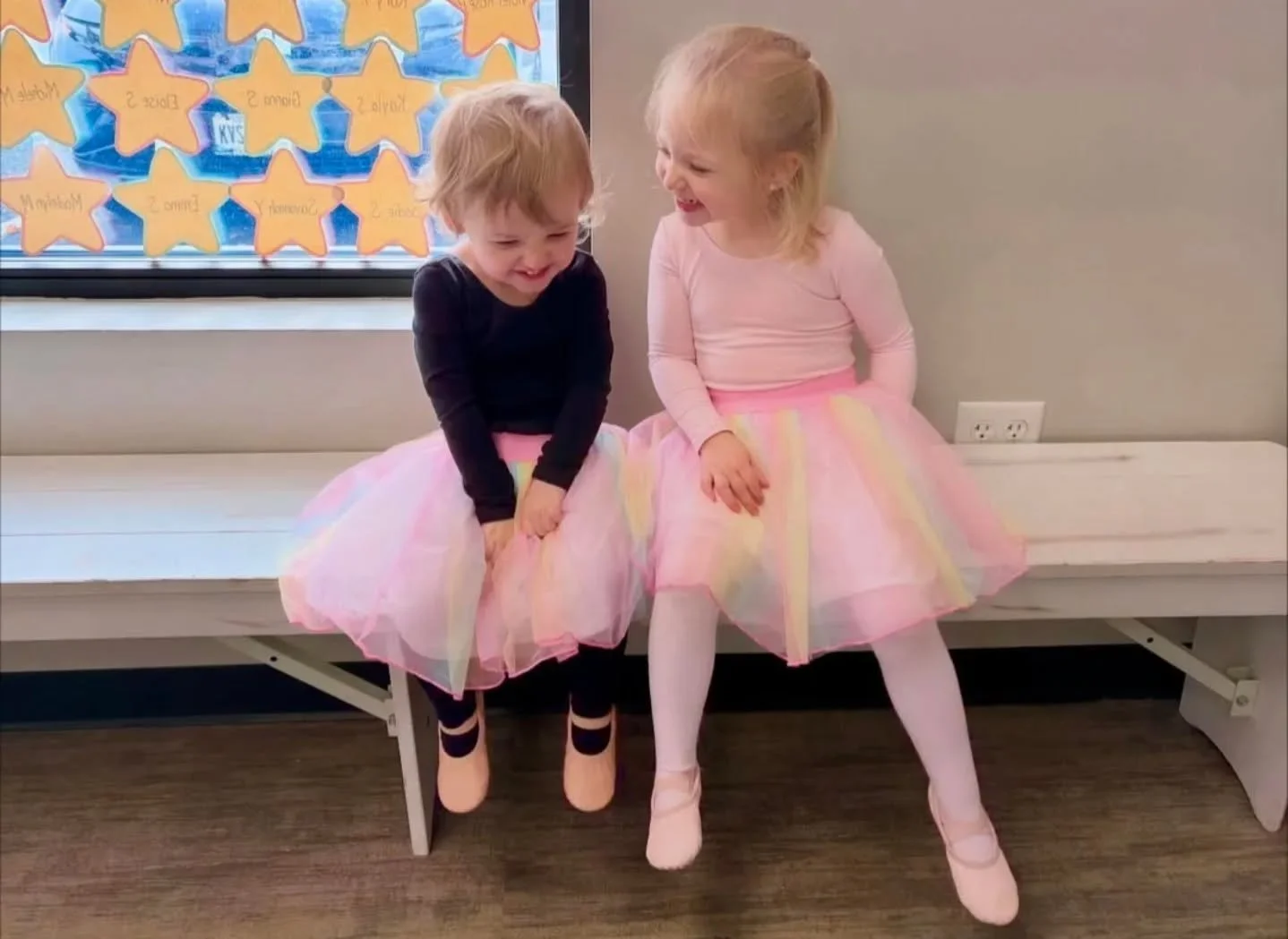 Sister giggles + Sunday dance = perfection.💕🩰