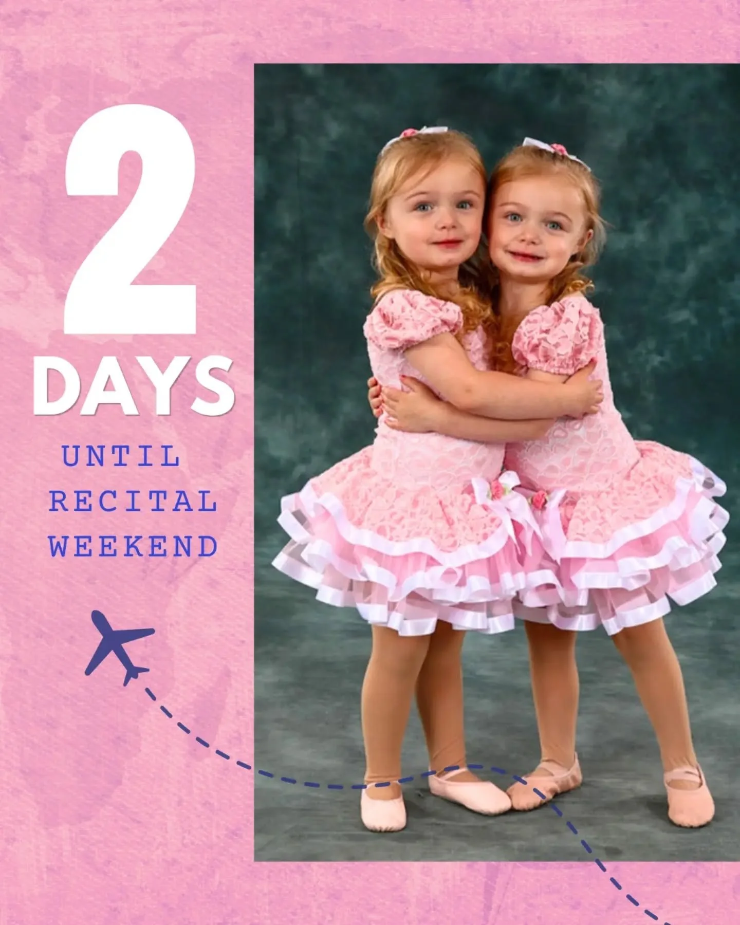 ✈️ 2 days until recital weekend takes off!

The costumes are ready, the dances are polished, and the excitement is building. 

Get ready, dancers...your adventure is about to begin. 🌍✨🩰