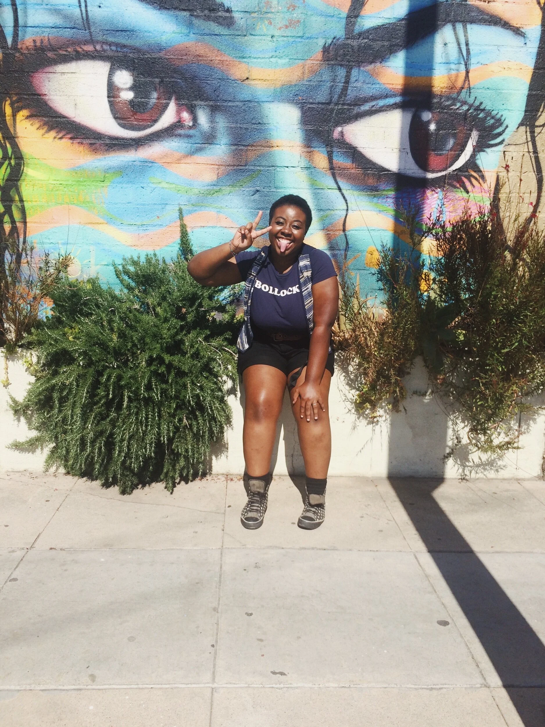 This is me in 2015 in West Hollywood. I had recently cut off all of my hair and had gained nearly 35 lbs.