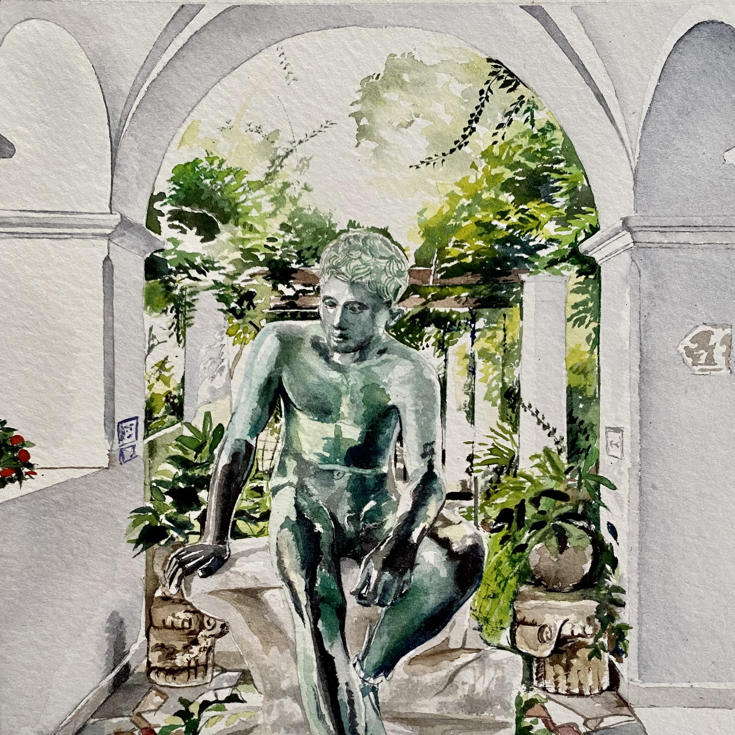 Resting Hermes at Villa San Michele, Anacapri