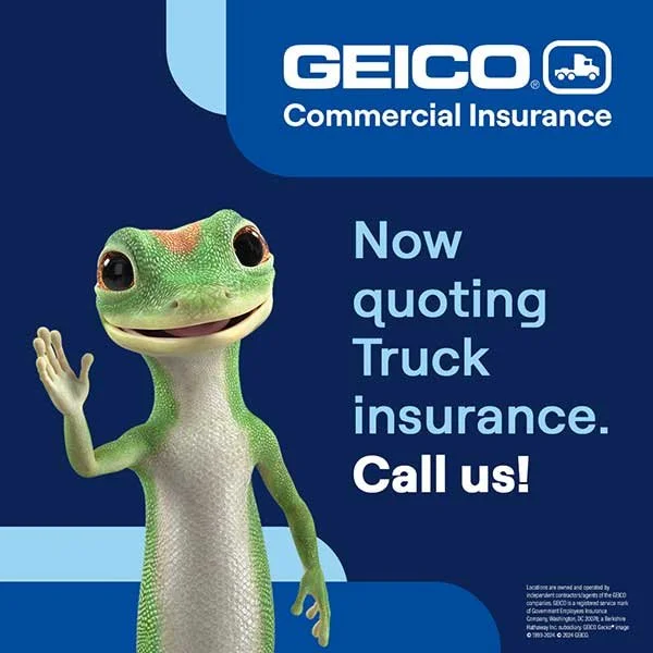 Need Truck Insurance?

William Penn Insurance is offering GEICO Commercial Truck Insurance! Whether you own one truck or manage an entire fleet, we can help you find the right coverage at a competitive price.

📞 Call us today for a free quote!
📞 (7