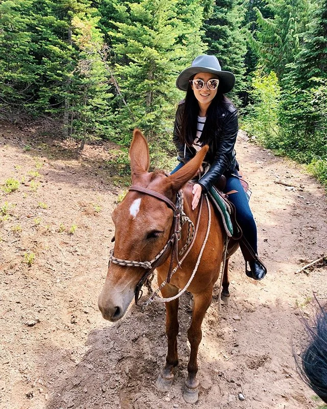 For my birthday this year I wanted to ride a 🐎 for the first time. Better yet, ride it on a mountain trail! Here&rsquo;s to a great 27th year of checking off bucket lists 🙋🏻&zwj;♀️🏇🏼🥳