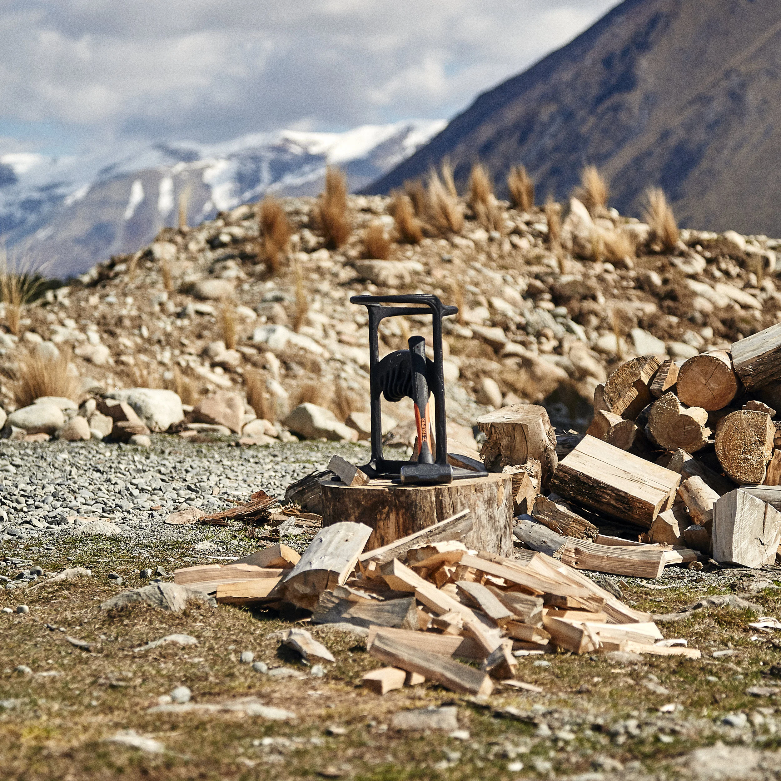 4.) Bring kindling inside using crates and basket provided