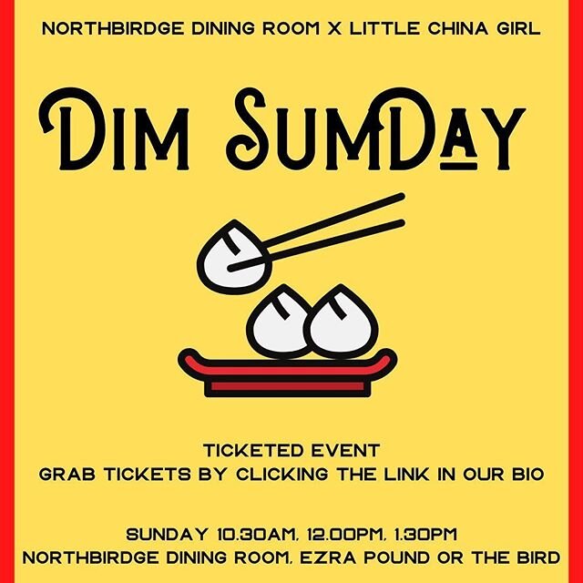 We back! (Kinda) #dimsum in the Laneway this Sunday! Grab your ticket (link in our bio) before midnight Saturday! Going to be loads of fun, oriental cocktails, sour beer, set menu &amp; friends. Make an arvo out of it. Thanks in advance for your supp