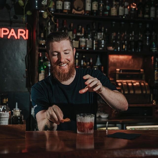 These 3 dreamy tenders are working the bar tonight. Come through and grab a few &lsquo;groni&rsquo;s or amaro from the Pound. #ezrapoundbar #northbridge #perthsmallbars #barteam