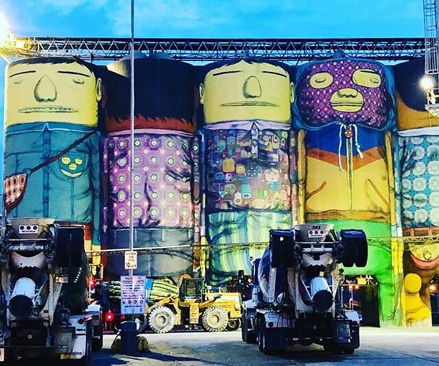 Amazing street art  by @osgemeos at Granville island