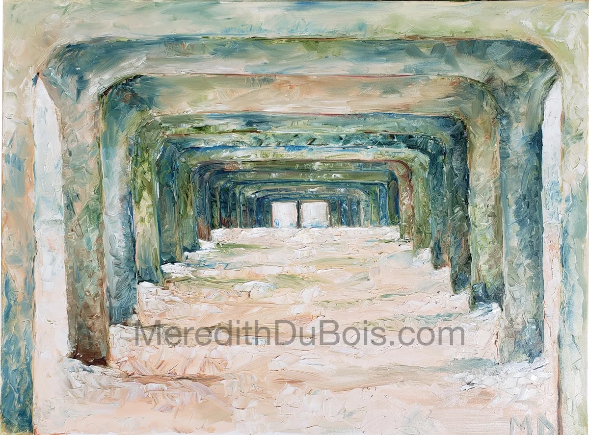 Under The Pier | 40x30 | Oil on canvas | $1,000.00 | SOLD