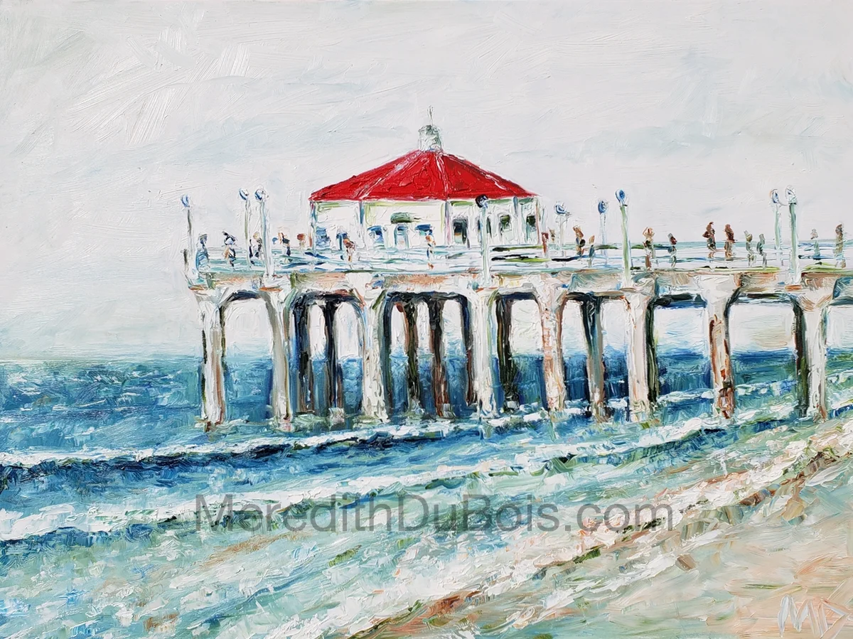 Summer Manhattan Beach Pier | 40x30 | Oil on Canvas | $800.00 | SOLD