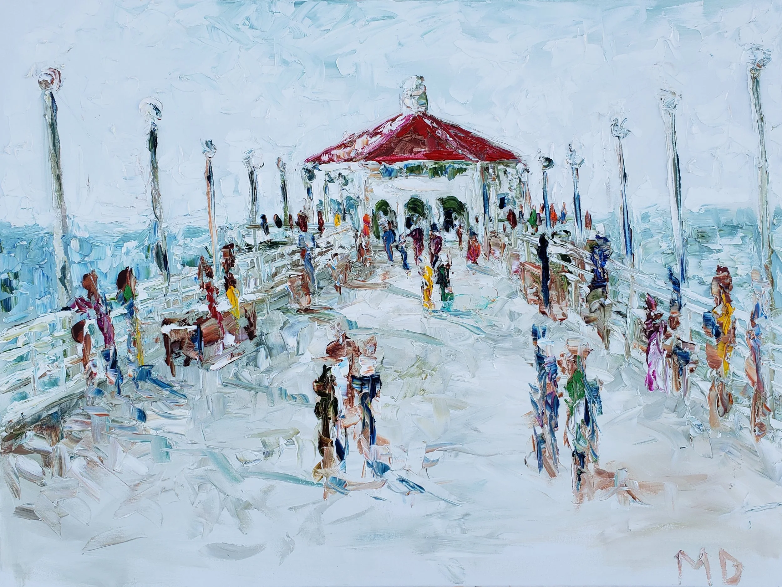Hometown Pier | 40x30 | Oil on canvas | $1,200.00 | SOLD