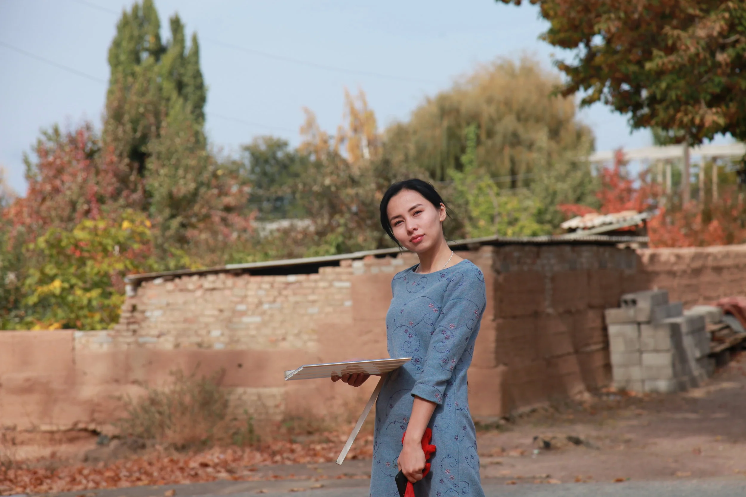 Lead actress Anara Taalaybek Kyzy, who plays a woman kidnapped on her way home