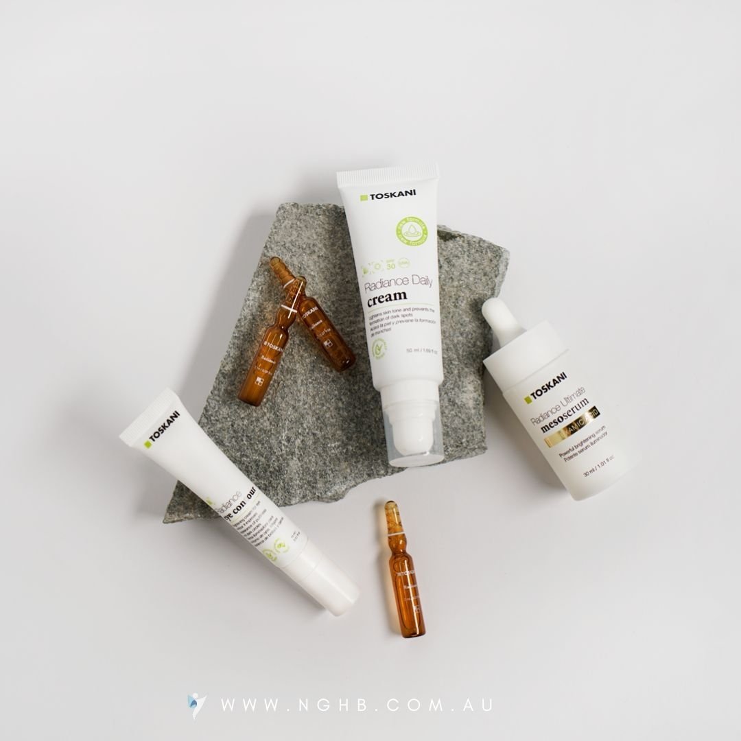 Struggling with pigmentation??? 
Experience professional-grade pigment correction from the comfort of your own home. Transform your complexion with our clinically proven products! 💫  Trust me...my skin has been transformed!
The @Toskani_anz Radiance