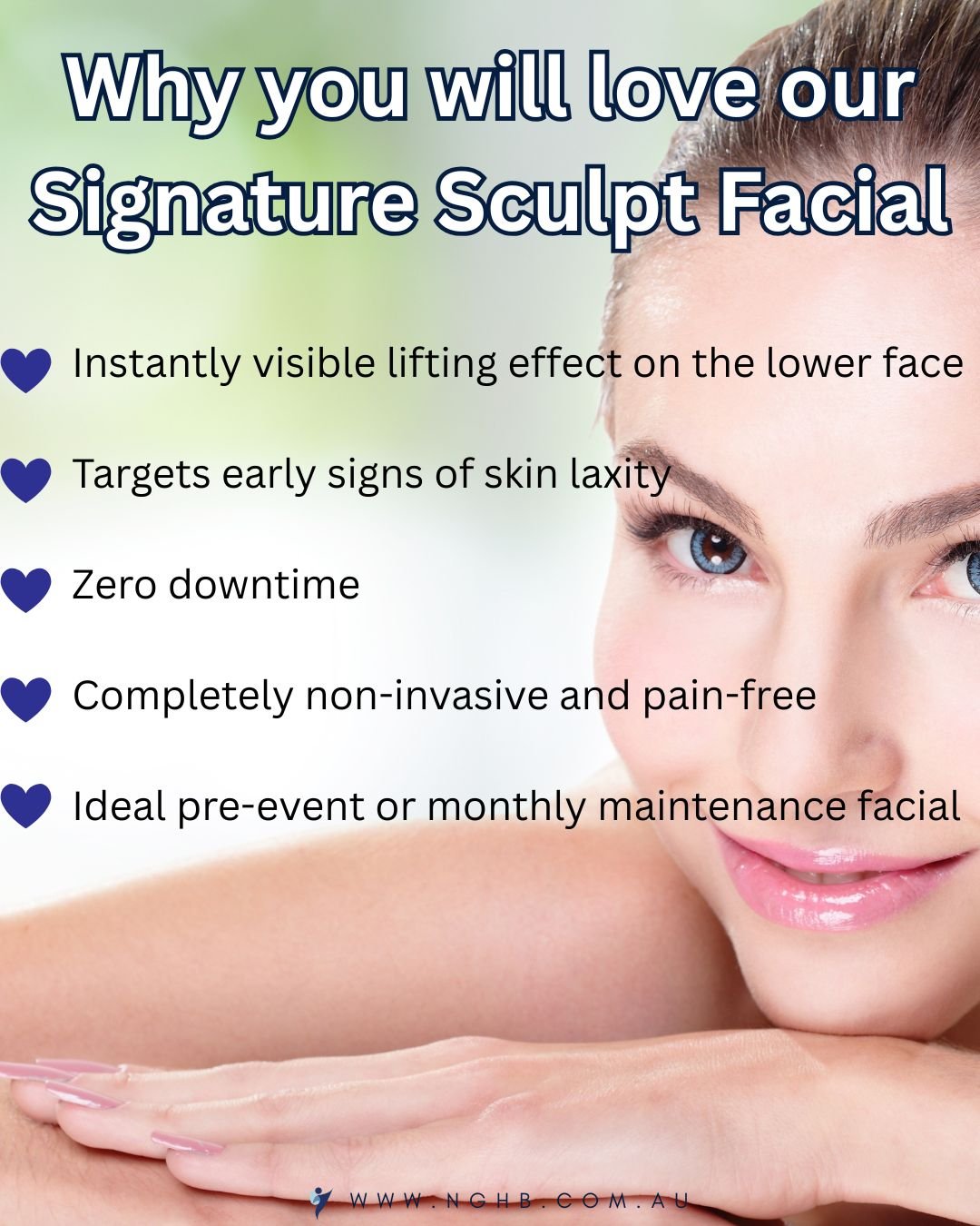 ✨ The Signature Sculpt Facial Has Arrived ✨
Want firmer, more lifted skin without downtime or needles? Our newest advanced facial is here &mdash; and the results speak for themselves.

📍 Instantly visible lifting effect on the lower face
📍 Targets 