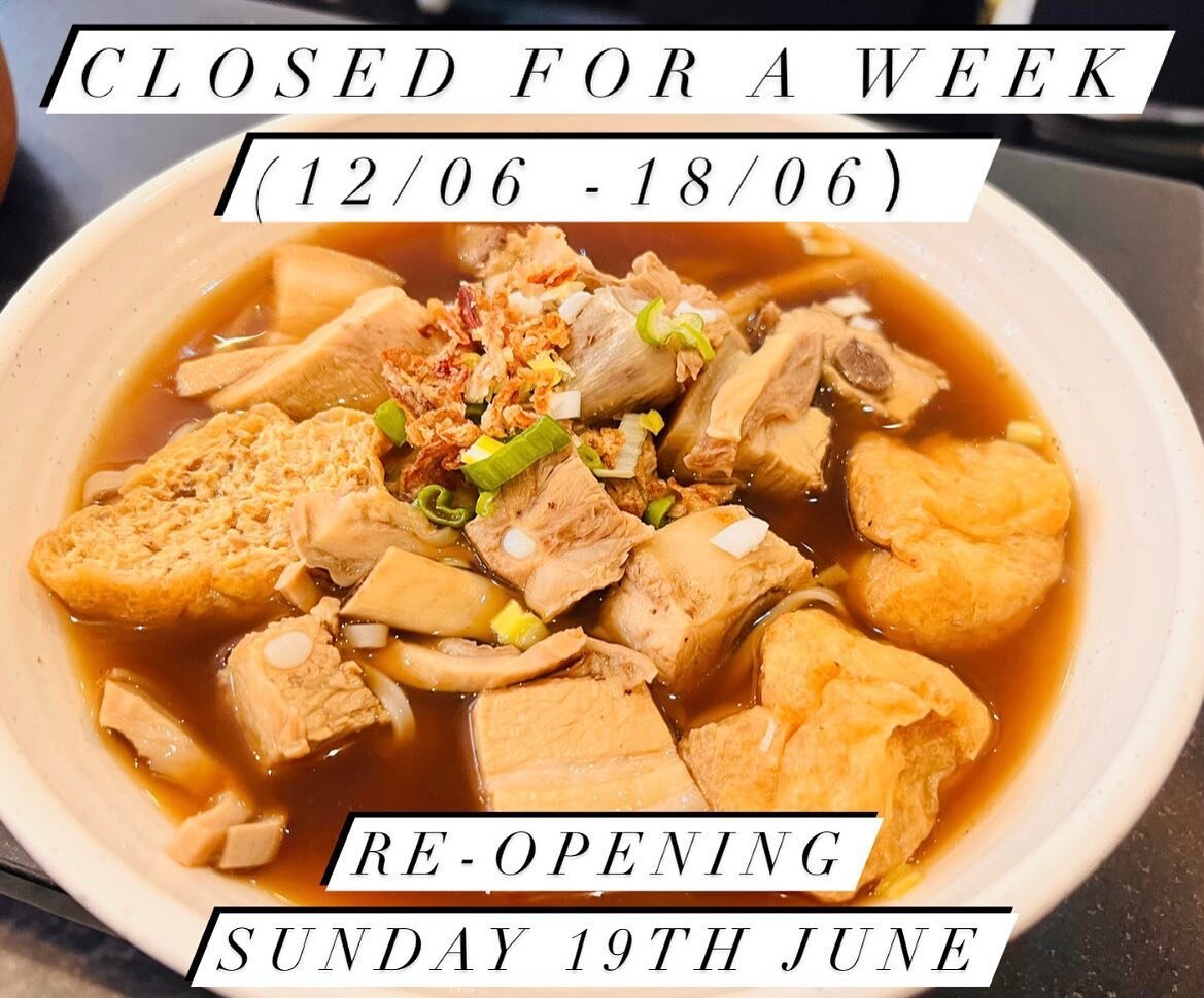 Temporarily closing for a week (12/06-18/06) 
RE-OPENING 19th June. 

It's been a hectic few months with all the long bank holiday weekends. 
We're taking a week off so the team can recuperate. We all desperately need a break after the madness of hal