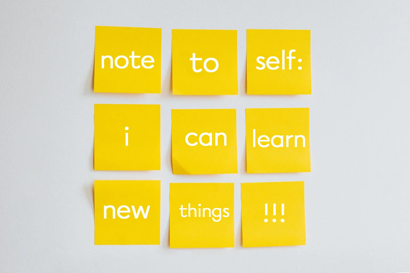 yellow sticky notes with inspirational quote on them Livermore, Ca commercial photographer
