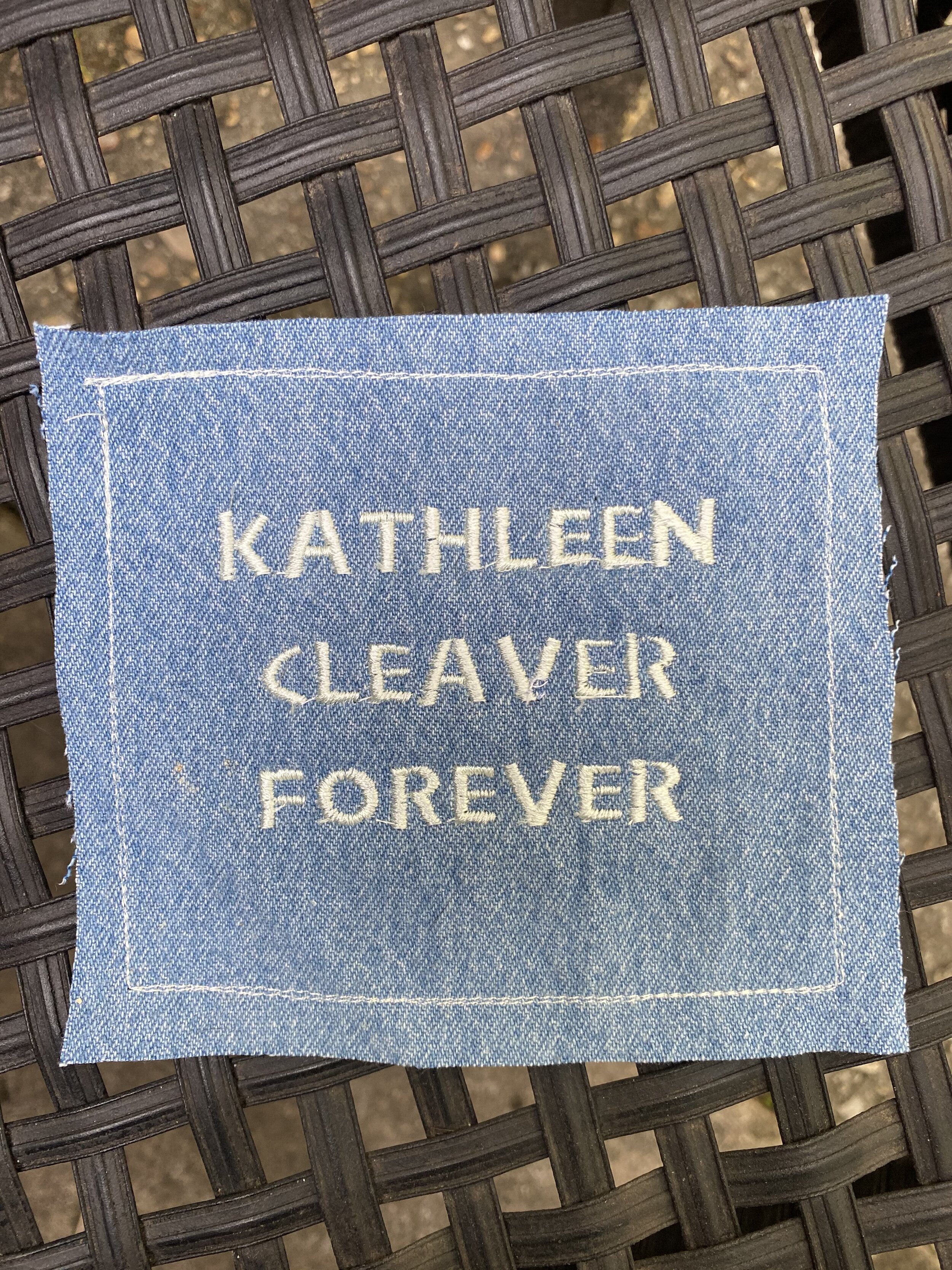 Kathleen Cleaver Forever Denim Patch