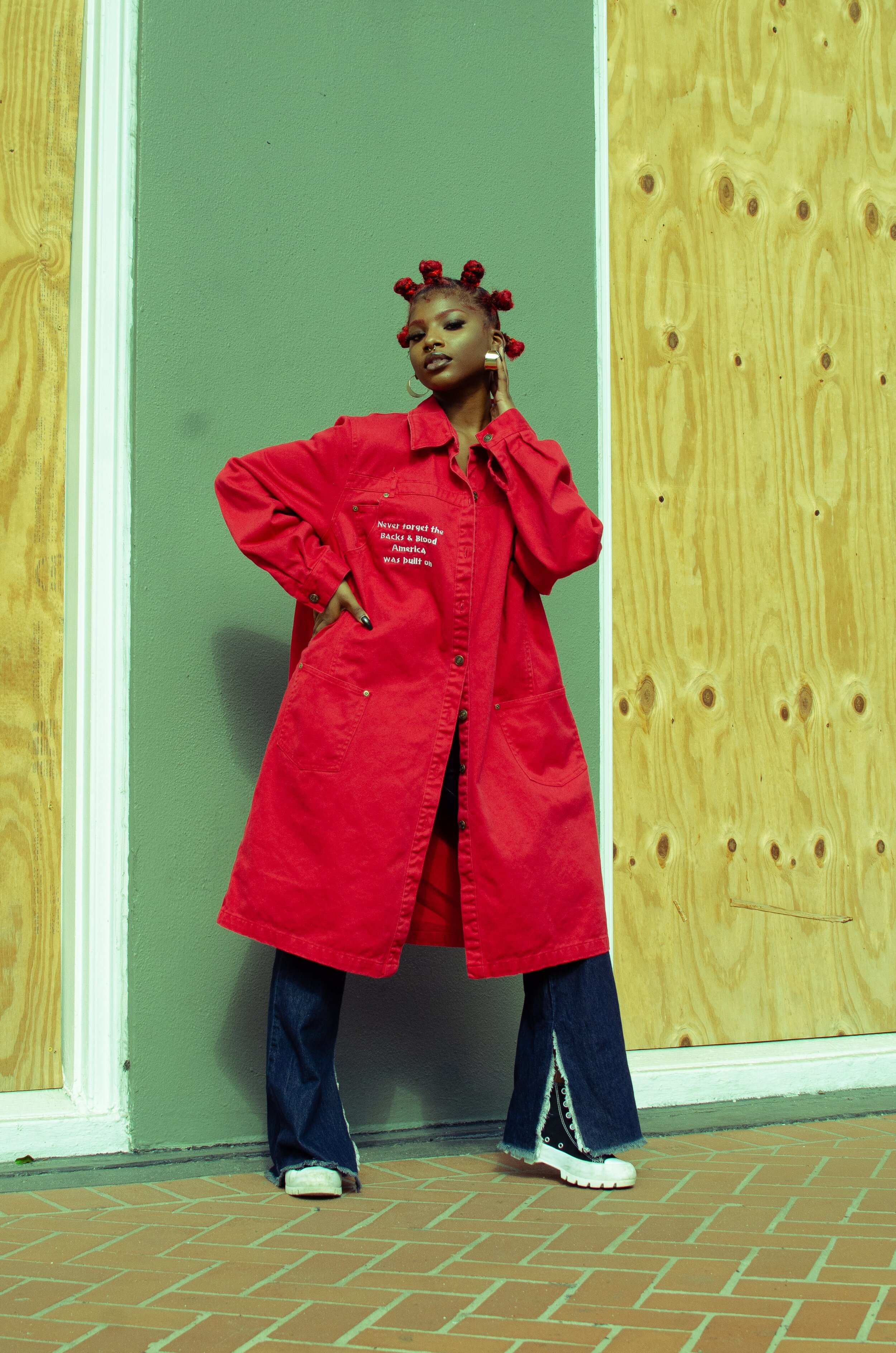 The Government Kills - Denim Trench Jacket