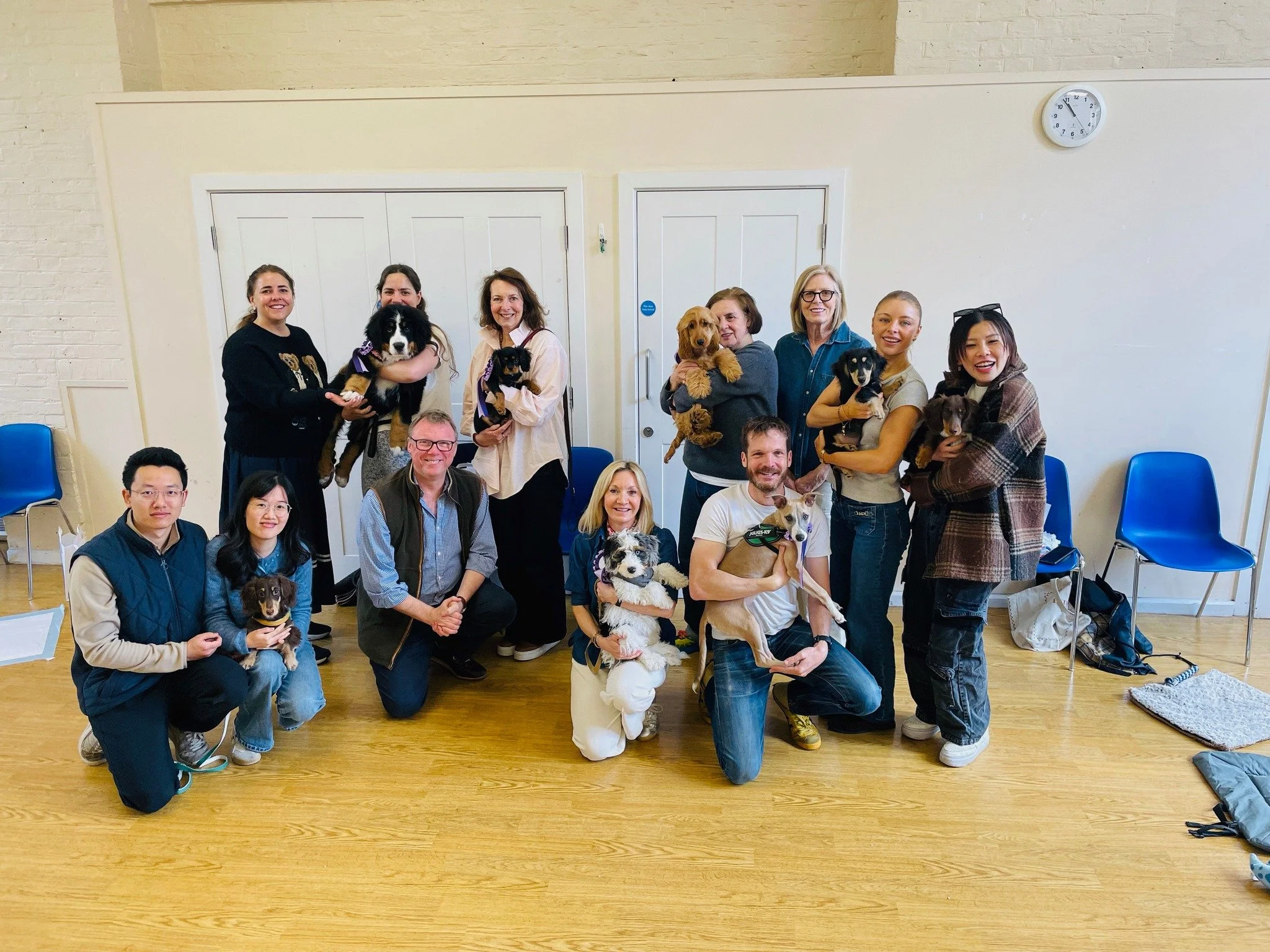 Happy people = happy puppies! Congratulations April grads 🥳🎓🎉🏆.. You have been an absolute joy. Thank you for the smiles, laughter and being such great sports - I shall miss you 💜. Go forth &amp; stay fabulous 🌟