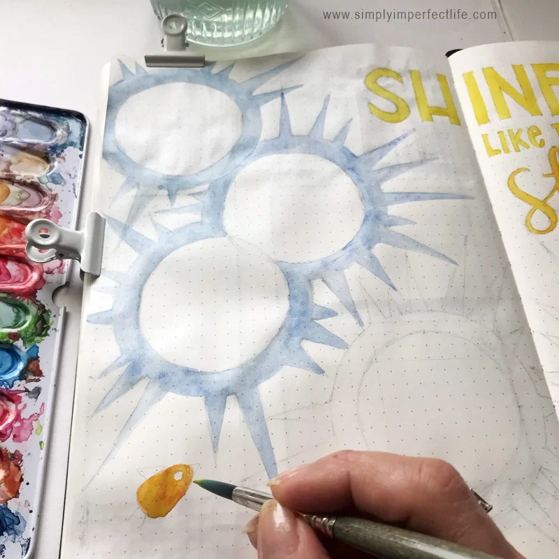 Bullet Journal: January 2019 weekly - process - by Mariana : www.simplyimperfectlife.com