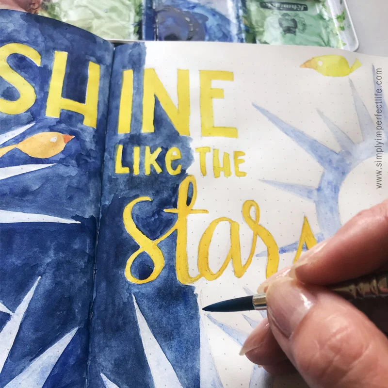 Bullet Journal: January 2019 weekly - process - by Mariana : www.simplyimperfectlife.com