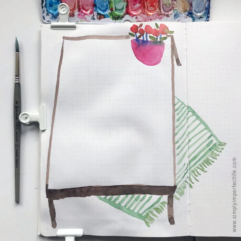 Bullet Journal: January daily spread by Mariana : www.simplyimperfectlife.com
