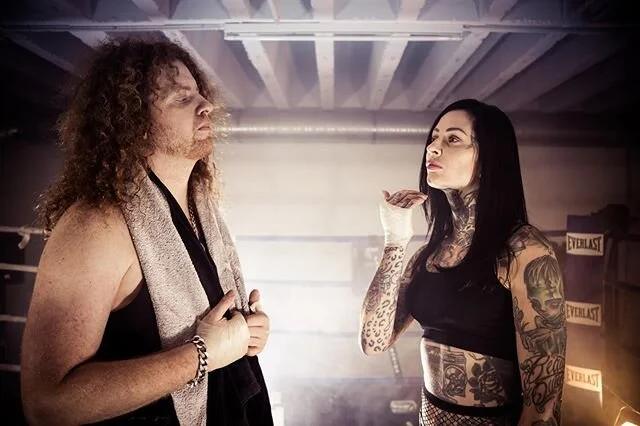 @alan_ac_angry v🤜💥⚡️🔥s @femkefatale 🤟🤟🎥 @pixeleye 
#videoshoot #acangry #femkefatale #pixeleye #fight #inkedmodel #tattooed #ginger #redhead #redheadsdoitbetter #musicvideo #shoot #boxing #rocknroll #metal #hardrock #metalrockers #rockers #supp