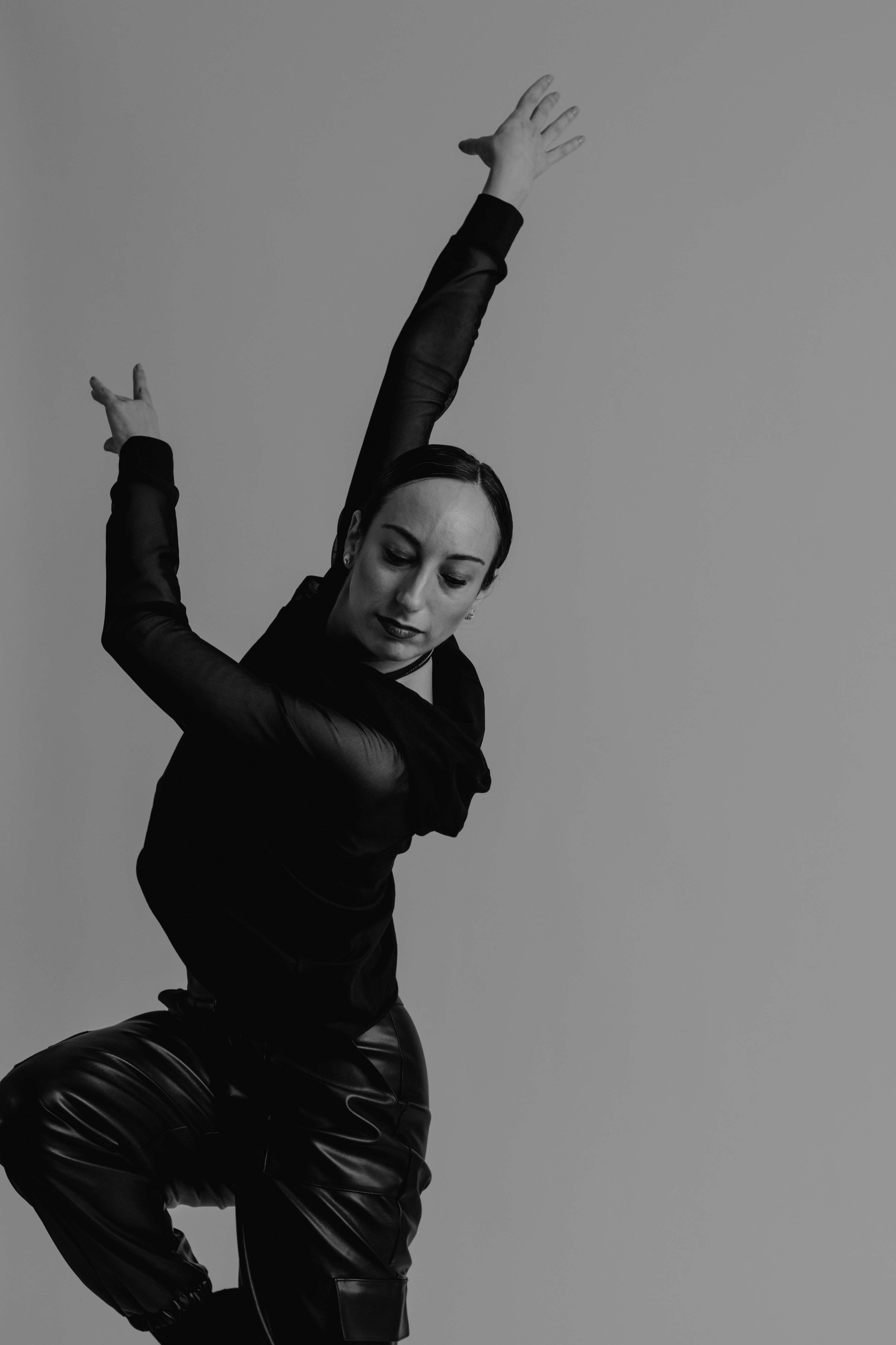 Dancer in a studio photo session improv contemporary