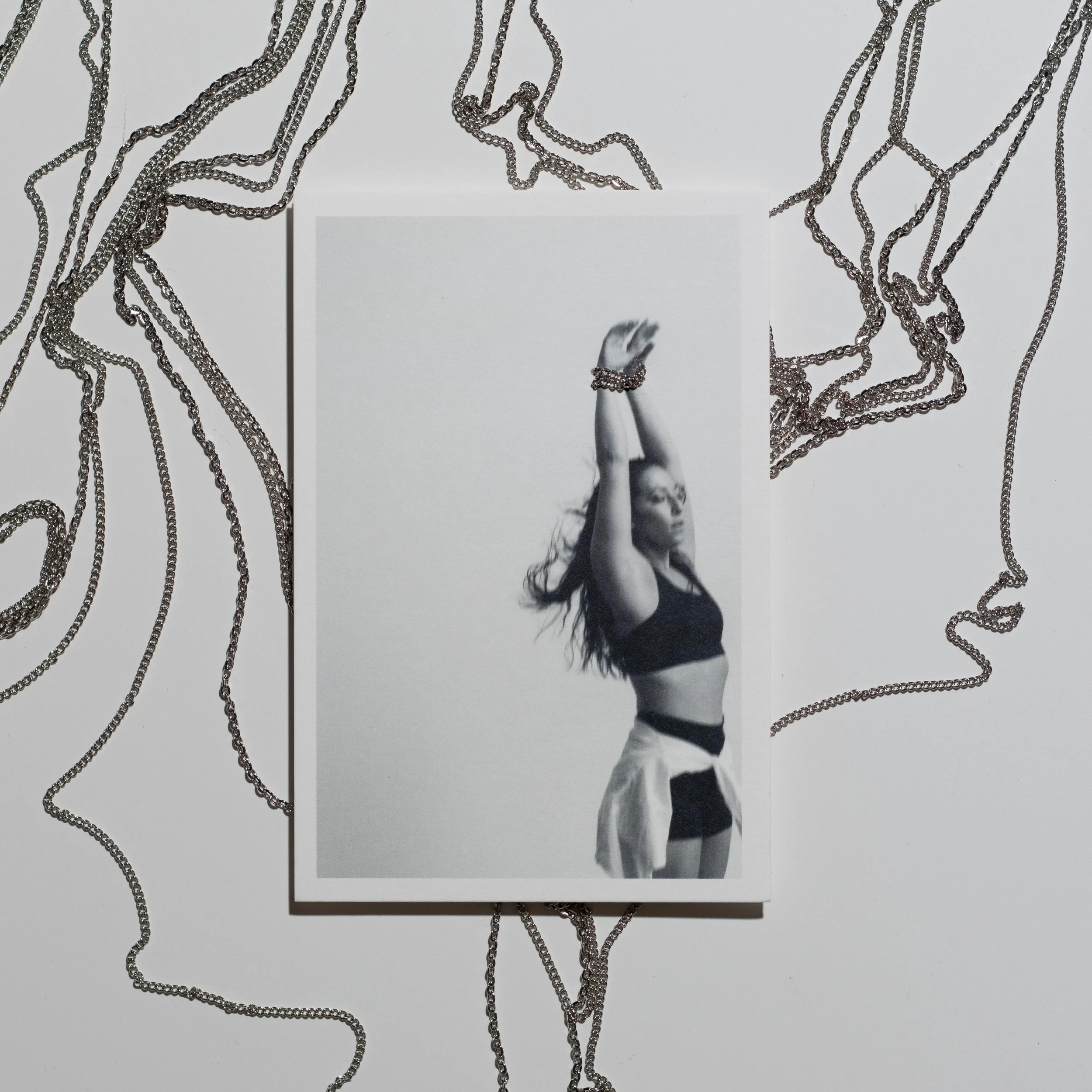 Watch Out For That One Restrained original mixed media art using chains by Candid Chroma