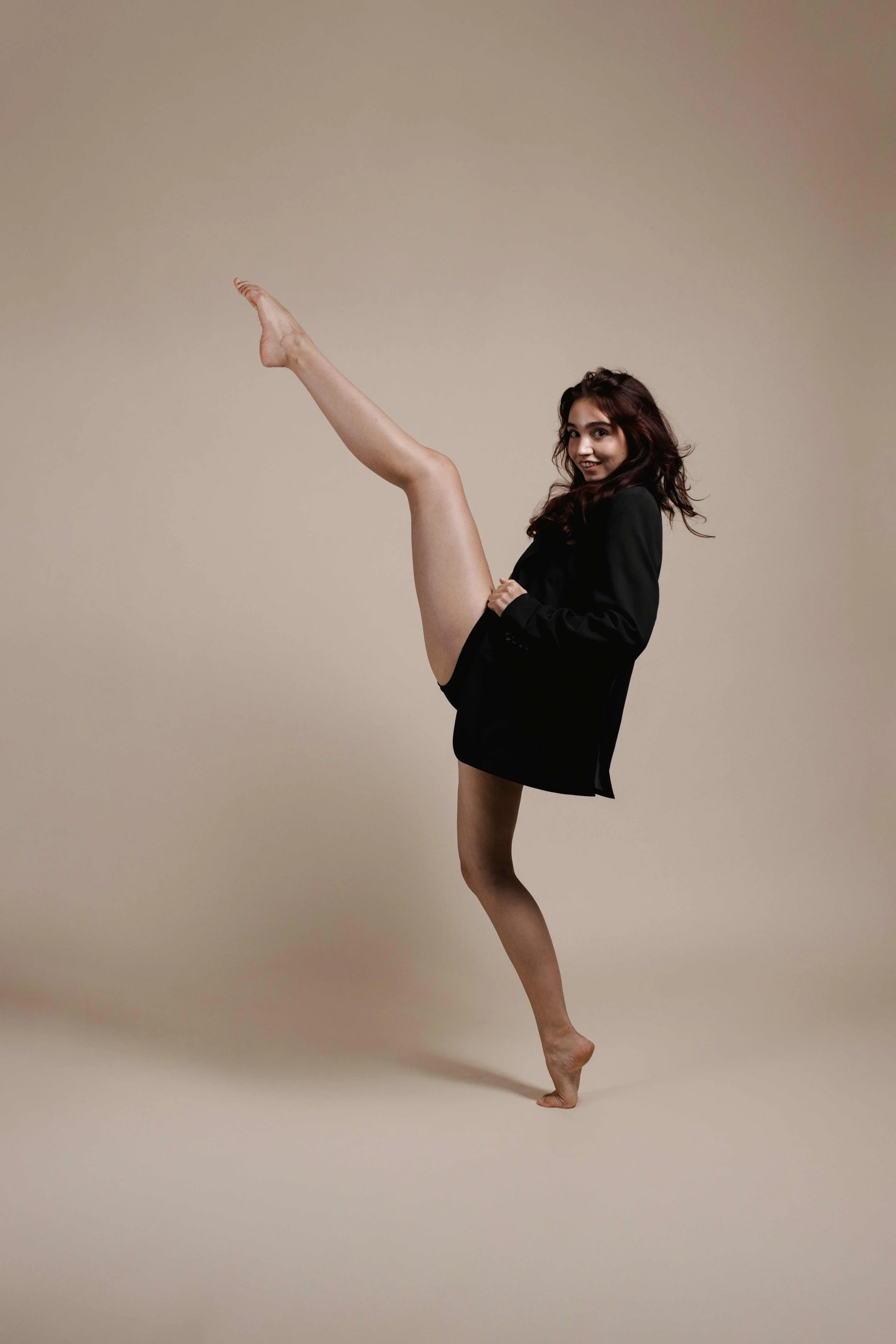 Studio photograph of a dancer