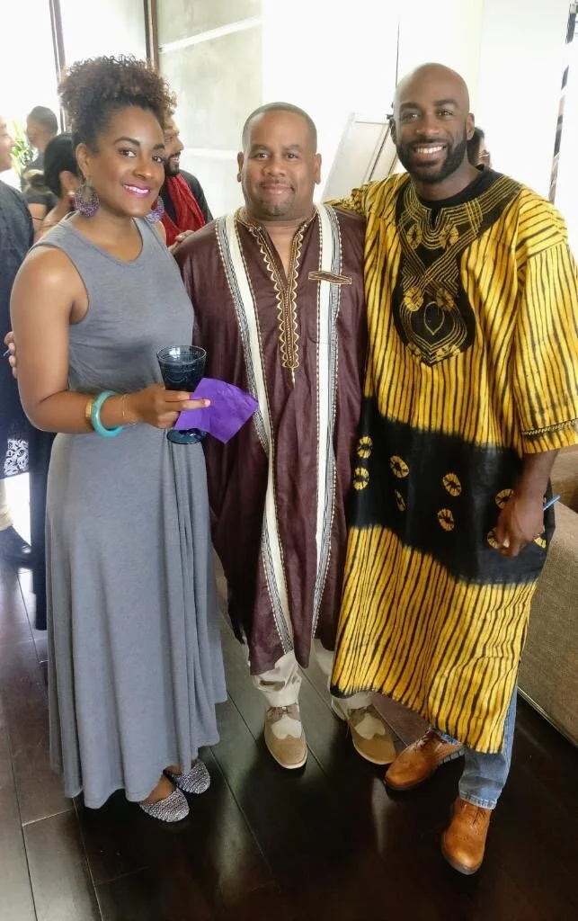  Margaret Free, Michael Free, Lazelle Free at the Brett-Stutzer wedding 