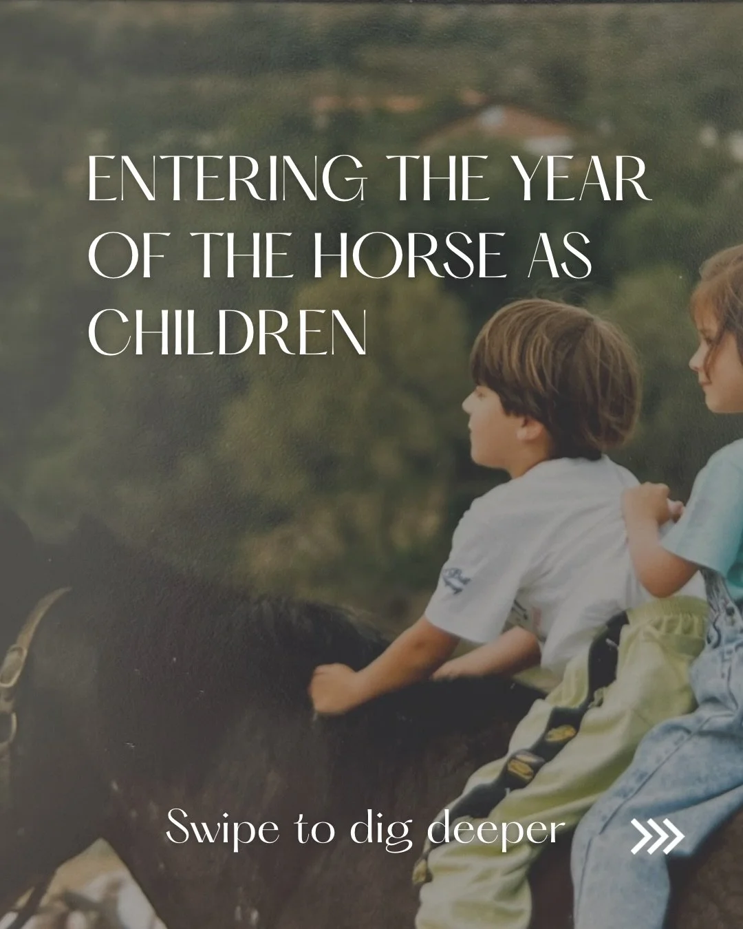 ENTERING THE YEAR OF THE HORSE AS CHILDREN 
Are you ready to reconnect with your heart&rsquo;s song?

Before fear shaped you.
Before the world told you who to be.
Before you learned to protect, perform, or prove...

There was a rhythm living inside y