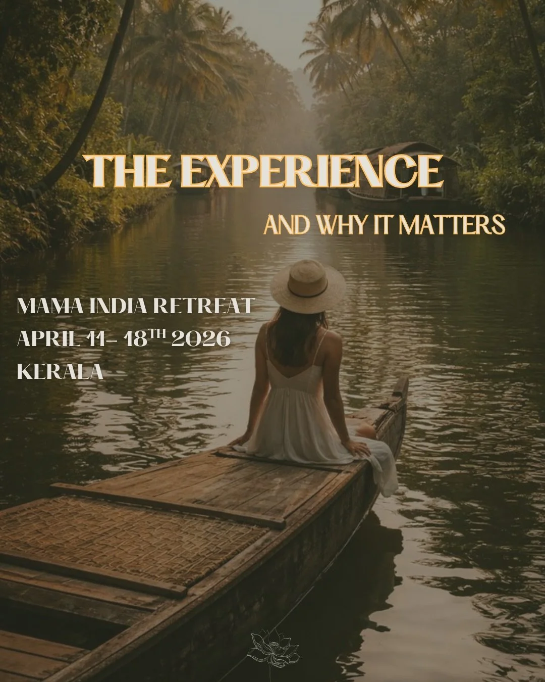 MAMA INDIA RETREAT 

A 7-day curated, lived, and embodied experience woven with Indian culture and art, devotion, and heart-led connection, Ayurveda, and holistic wellness.
Engage in movement and embodied practices in nature, rituals, ceremonies, and