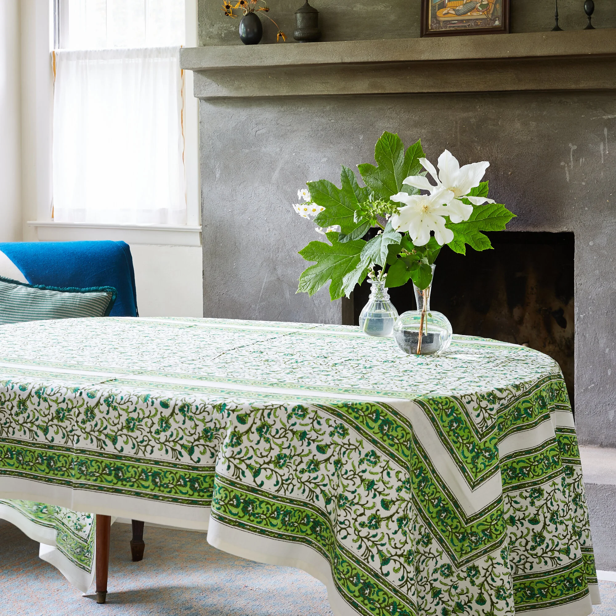 Printed Table cloth Greens