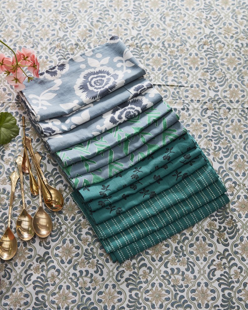 Layla Hand Block printed Napkins
