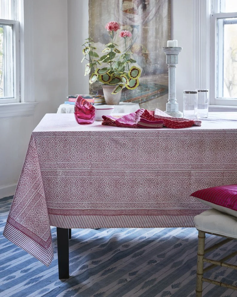 Tablecloth Hot Pink and Red